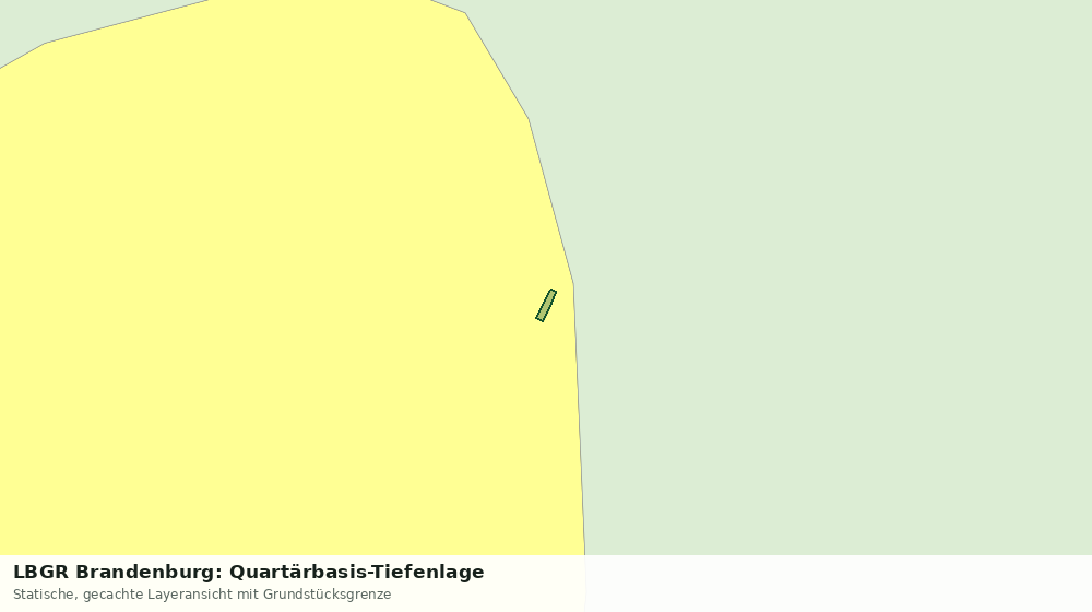 Statische Kartenansicht: LBGR Brandenburg: Quartärbasis-Tiefenlage