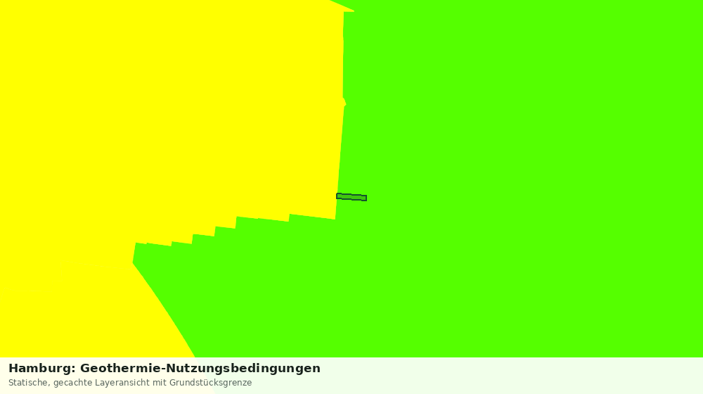 Statische Kartenansicht: Hamburg: Geothermie-Nutzungsbedingungen