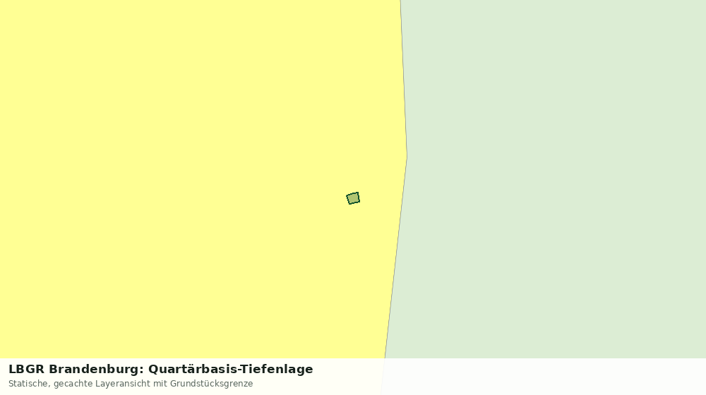 Statische Kartenansicht: LBGR Brandenburg: Quartärbasis-Tiefenlage