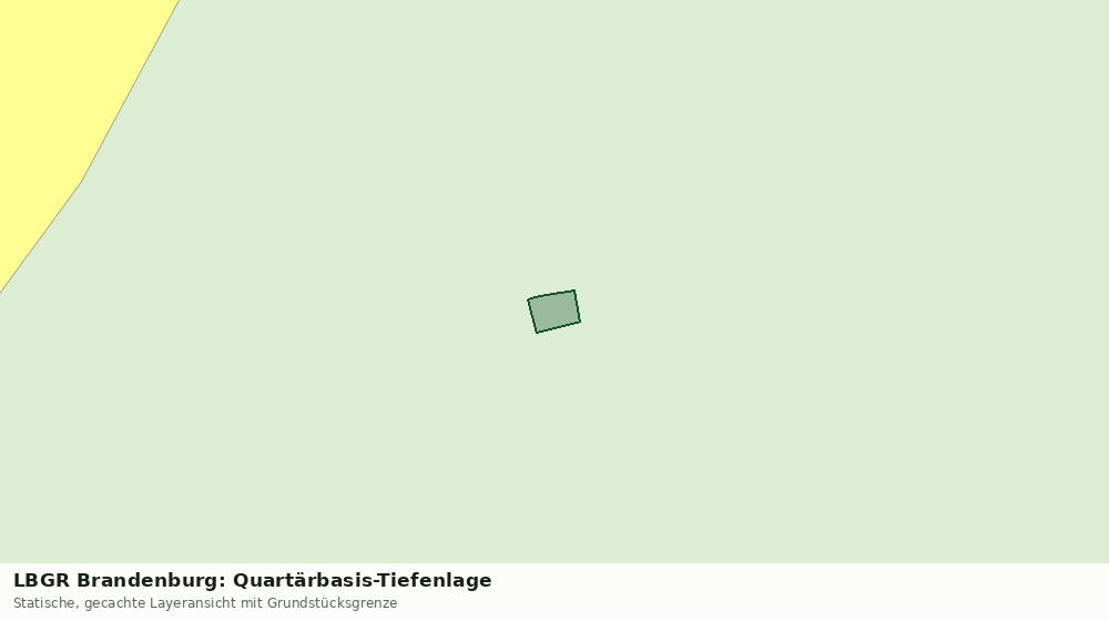 Statische Kartenansicht: LBGR Brandenburg: Quartärbasis-Tiefenlage