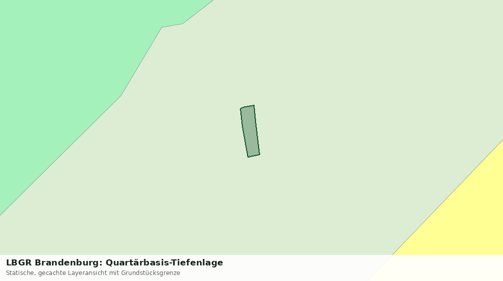 Statische Kartenansicht: LBGR Brandenburg: Quartärbasis-Tiefenlage