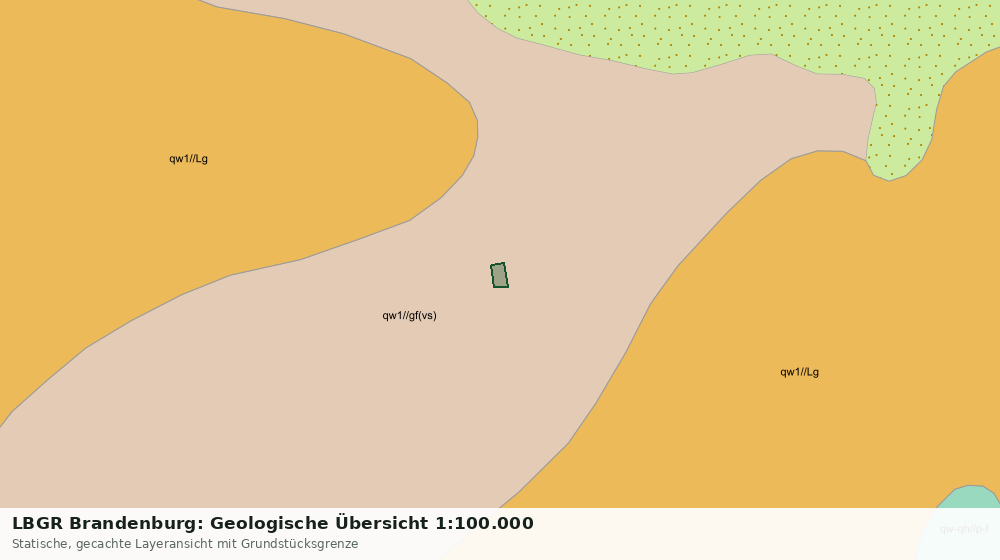 Statische Kartenansicht: LBGR Brandenburg: Geologische Übersicht 1:100.000
