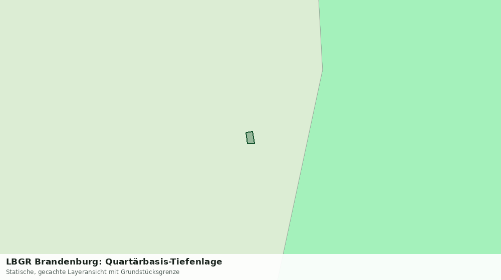 Statische Kartenansicht: LBGR Brandenburg: Quartärbasis-Tiefenlage