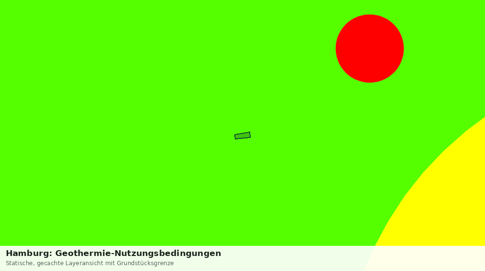 Statische Kartenansicht: Hamburg: Geothermie-Nutzungsbedingungen