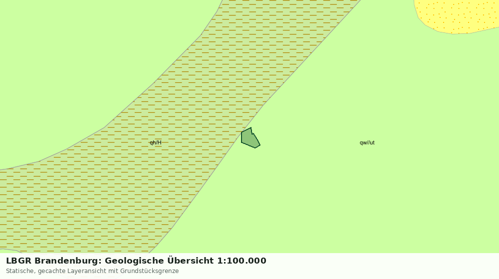 Statische Kartenansicht: LBGR Brandenburg: Geologische Übersicht 1:100.000