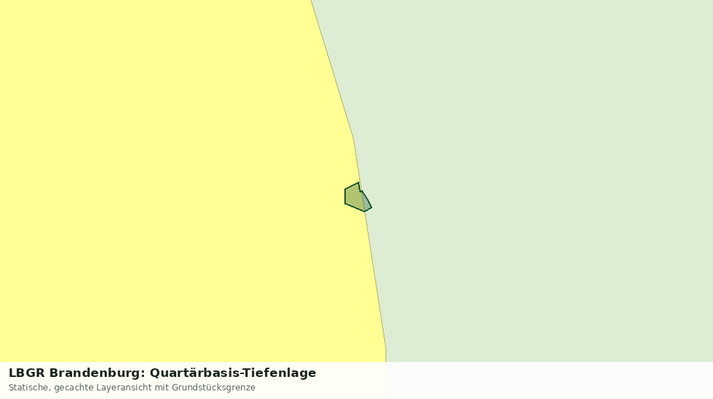 Statische Kartenansicht: LBGR Brandenburg: Quartärbasis-Tiefenlage