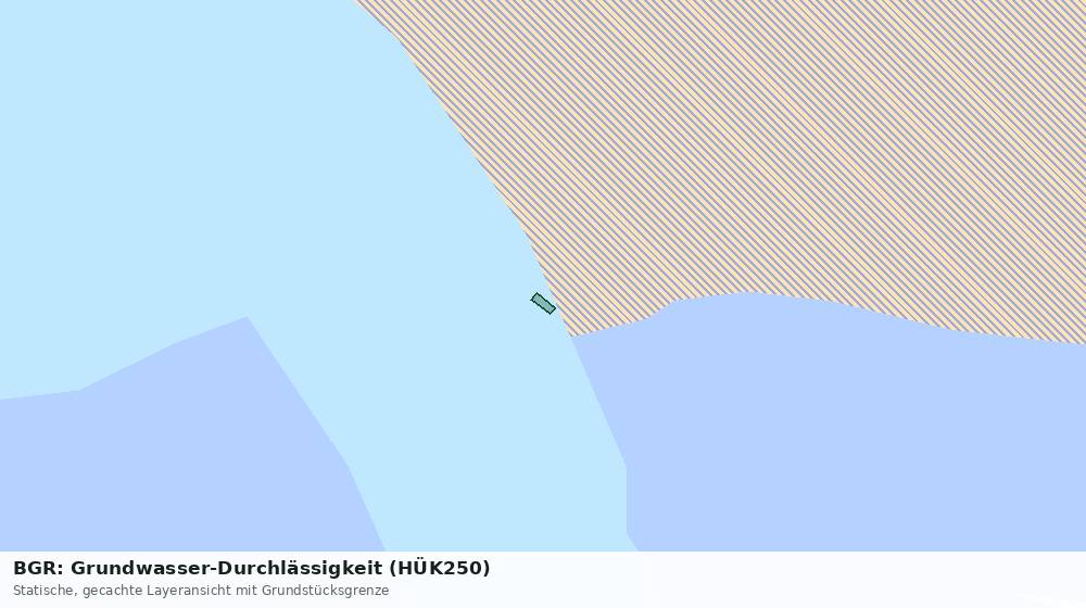 Statische Kartenansicht: BGR: Grundwasser-Durchlässigkeit (HÜK250)