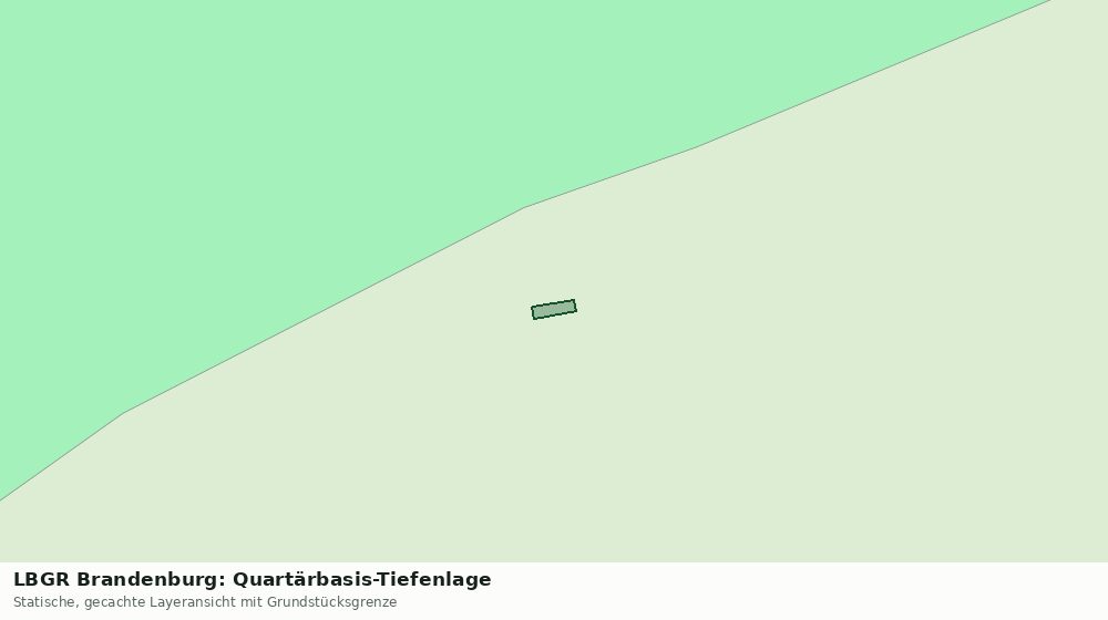 Statische Kartenansicht: LBGR Brandenburg: Quartärbasis-Tiefenlage