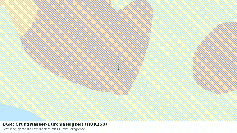 Statische Kartenansicht: BGR: Grundwasser-Durchlässigkeit (HÜK250)