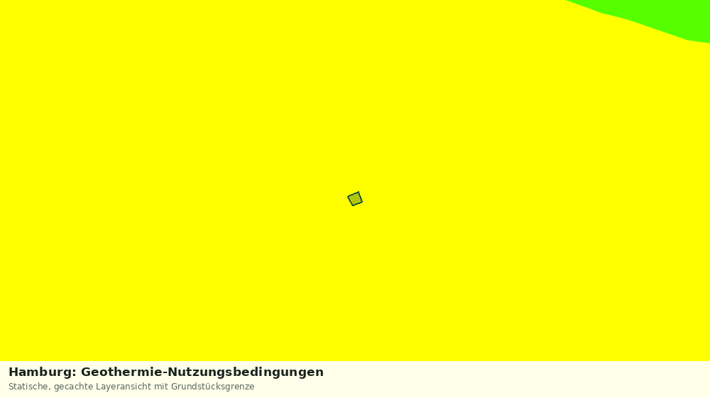 Statische Kartenansicht: Hamburg: Geothermie-Nutzungsbedingungen