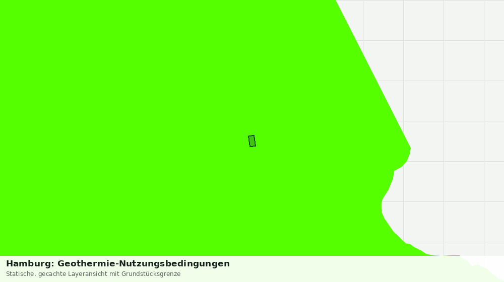 Statische Kartenansicht: Hamburg: Geothermie-Nutzungsbedingungen