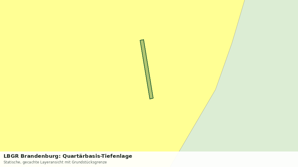 Statische Kartenansicht: LBGR Brandenburg: Quartärbasis-Tiefenlage