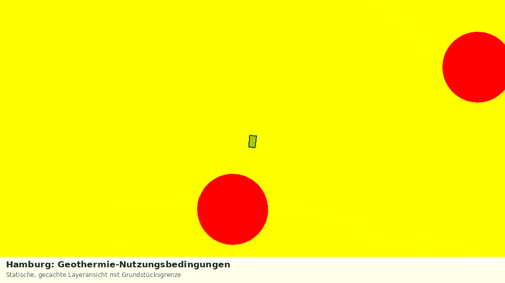Statische Kartenansicht: Hamburg: Geothermie-Nutzungsbedingungen