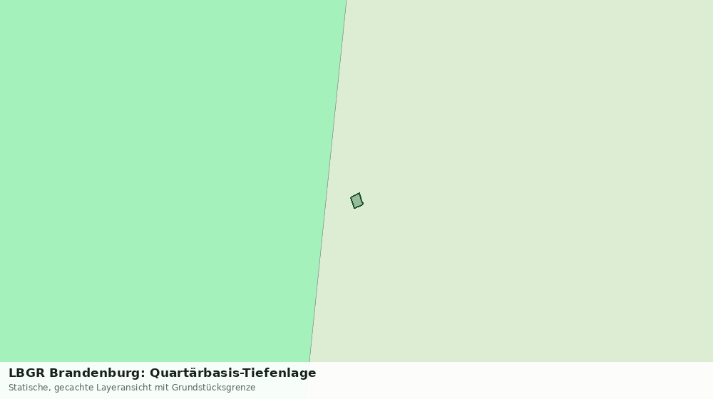 Statische Kartenansicht: LBGR Brandenburg: Quartärbasis-Tiefenlage