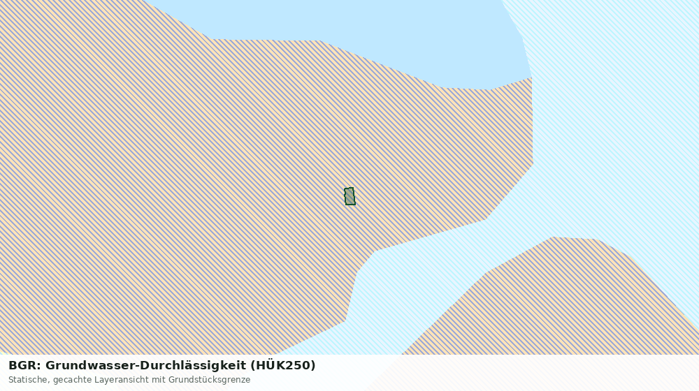 Statische Kartenansicht: BGR: Grundwasser-Durchlässigkeit (HÜK250)