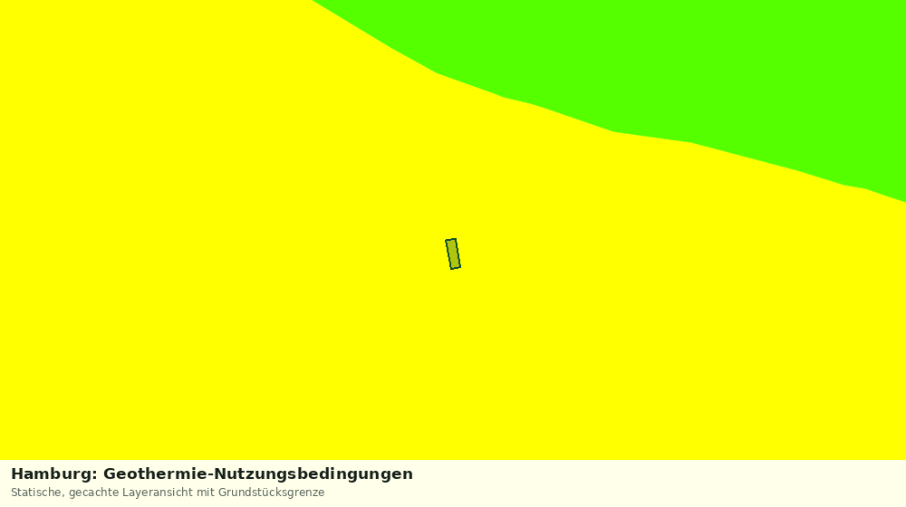 Statische Kartenansicht: Hamburg: Geothermie-Nutzungsbedingungen