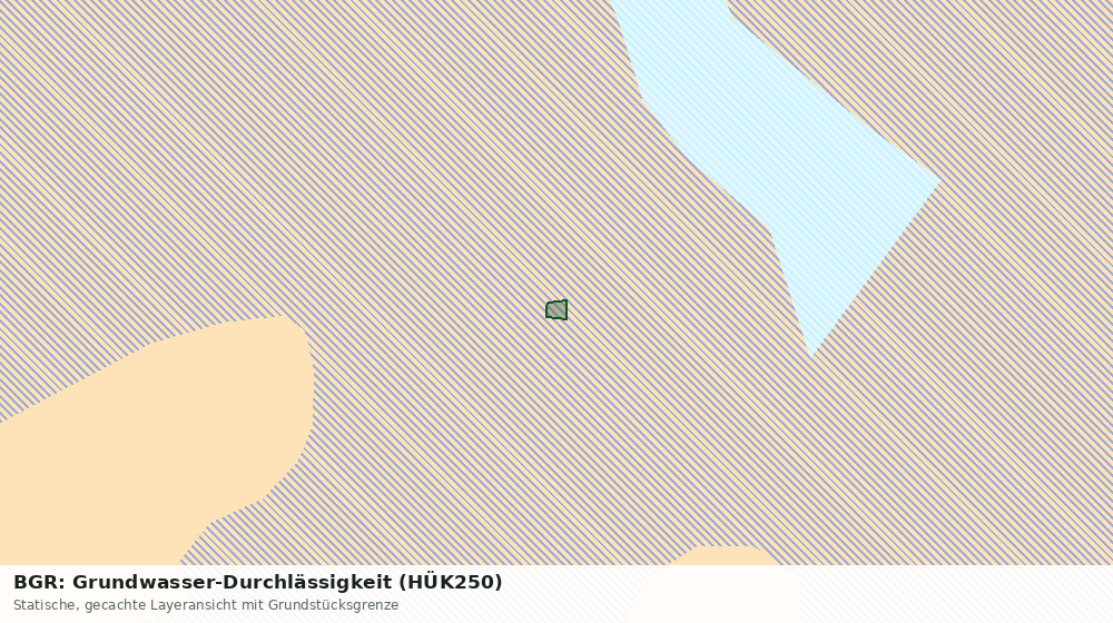 Statische Kartenansicht: BGR: Grundwasser-Durchlässigkeit (HÜK250)