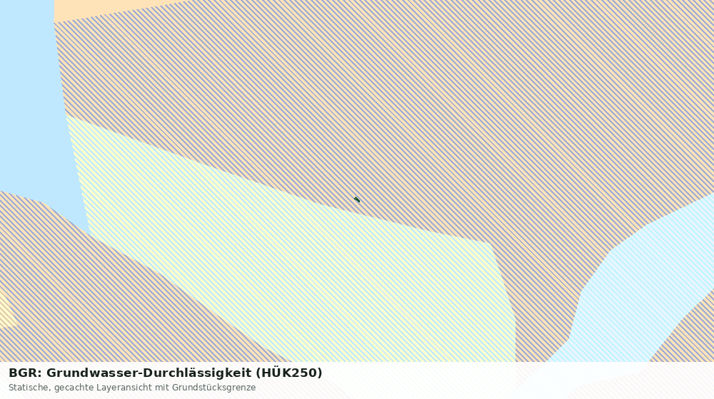 Statische Kartenansicht: BGR: Grundwasser-Durchlässigkeit (HÜK250)