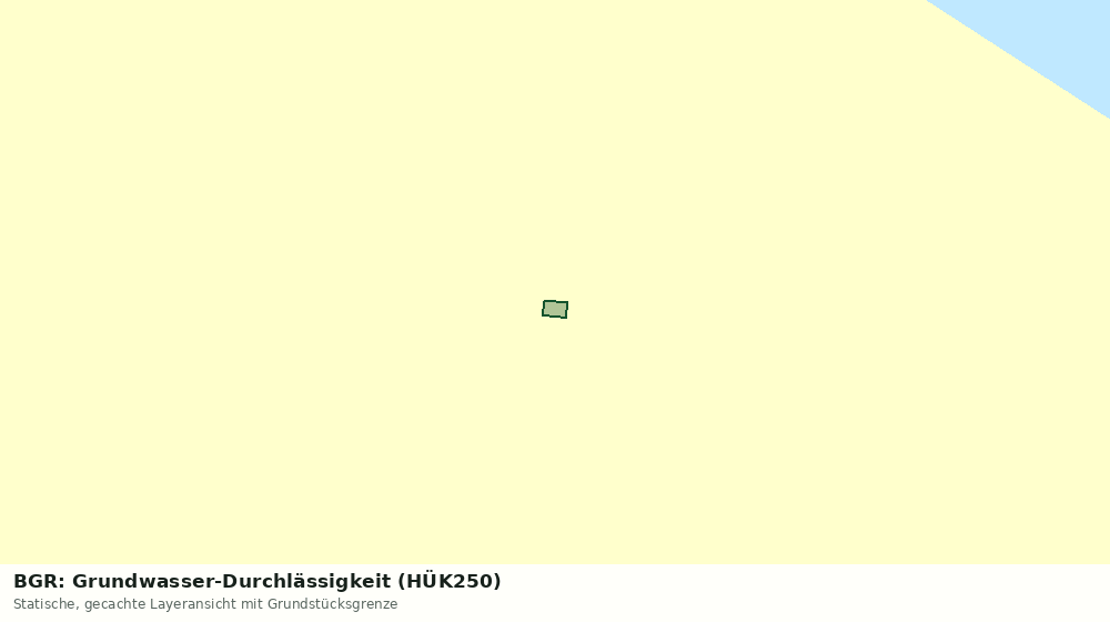Statische Kartenansicht: BGR: Grundwasser-Durchlässigkeit (HÜK250)