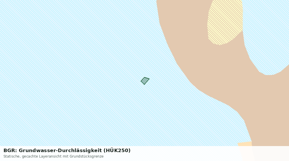 Statische Kartenansicht: BGR: Grundwasser-Durchlässigkeit (HÜK250)