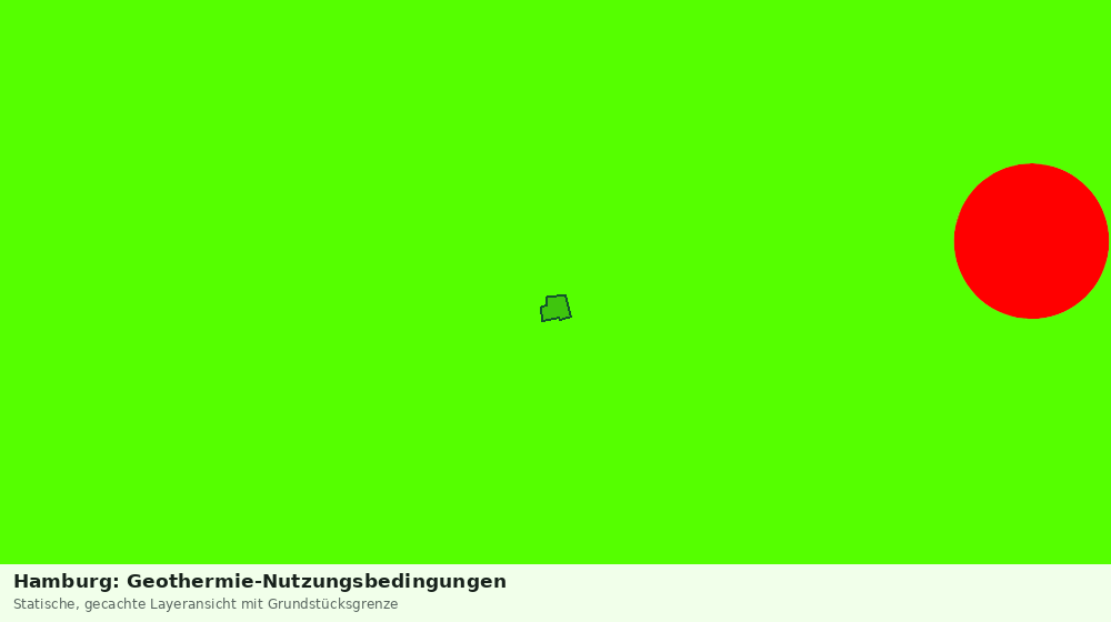 Statische Kartenansicht: Hamburg: Geothermie-Nutzungsbedingungen