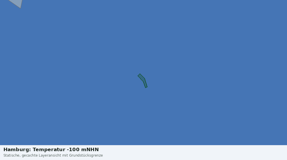 Statische Kartenansicht: Hamburg: Temperatur -100 mNHN
