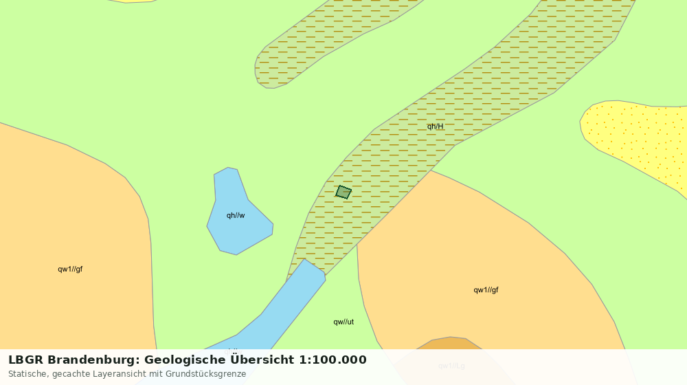 Statische Kartenansicht: LBGR Brandenburg: Geologische Übersicht 1:100.000