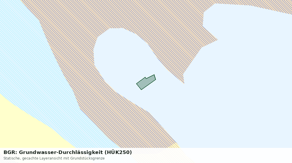 Statische Kartenansicht: BGR: Grundwasser-Durchlässigkeit (HÜK250)