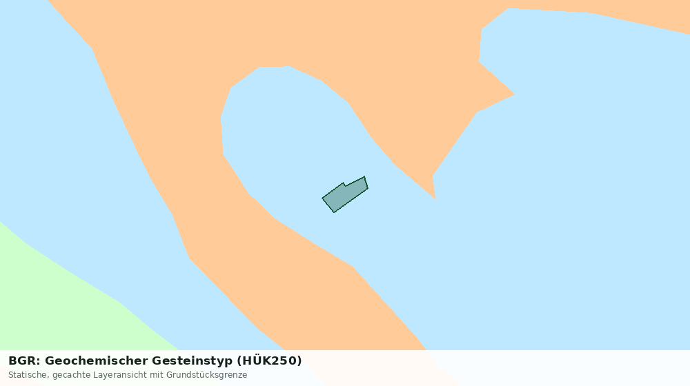 Statische Kartenansicht: BGR: Geochemischer Gesteinstyp (HÜK250)