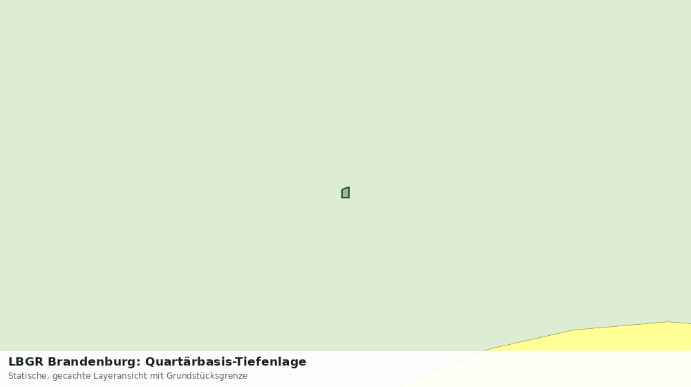 Statische Kartenansicht: LBGR Brandenburg: Quartärbasis-Tiefenlage