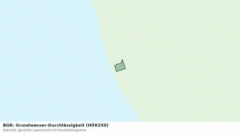 Statische Kartenansicht: BGR: Grundwasser-Durchlässigkeit (HÜK250)