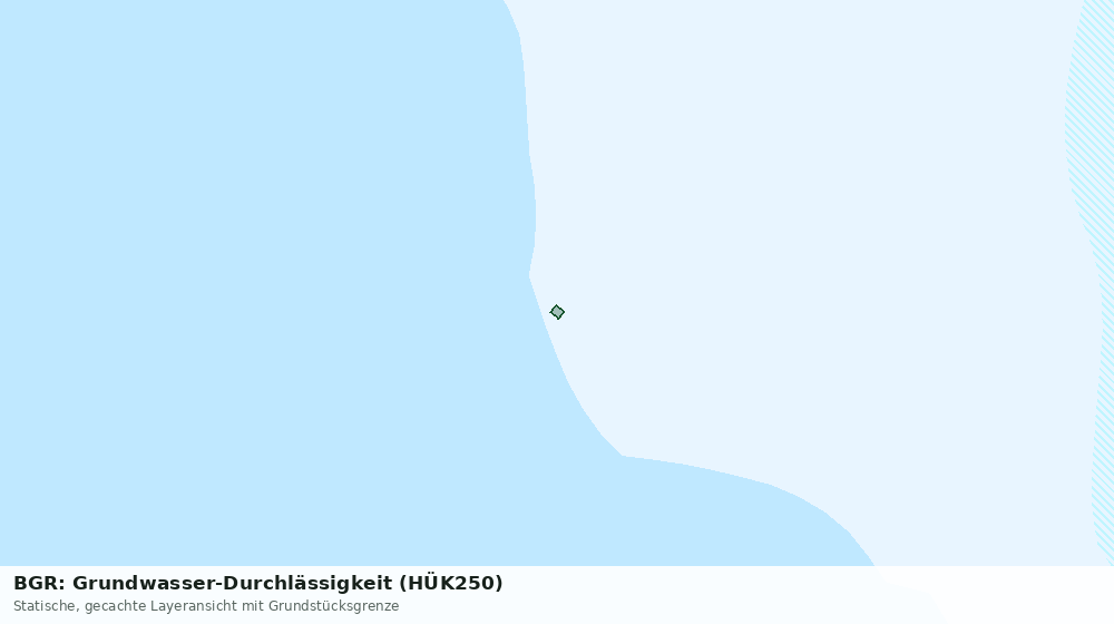 Statische Kartenansicht: BGR: Grundwasser-Durchlässigkeit (HÜK250)