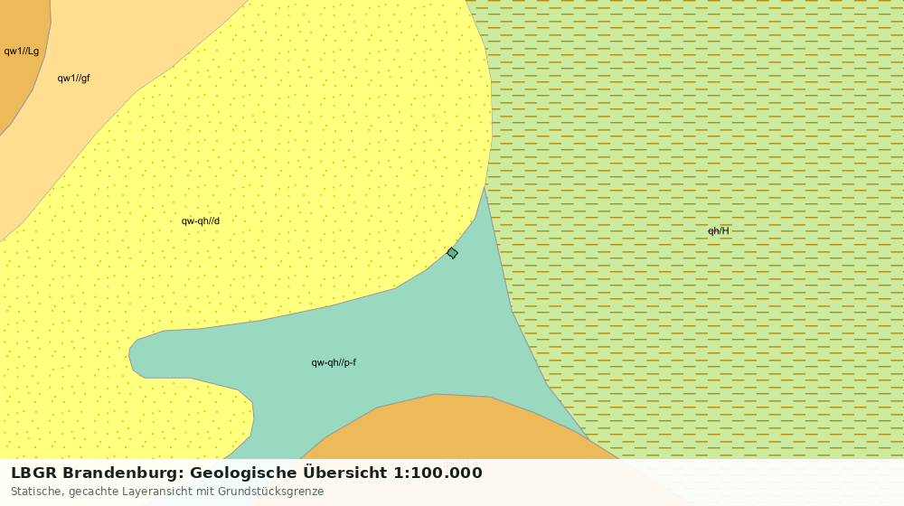 Statische Kartenansicht: LBGR Brandenburg: Geologische Übersicht 1:100.000