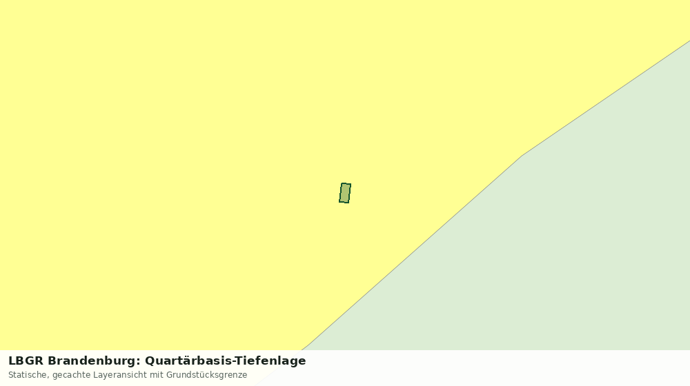 Statische Kartenansicht: LBGR Brandenburg: Quartärbasis-Tiefenlage