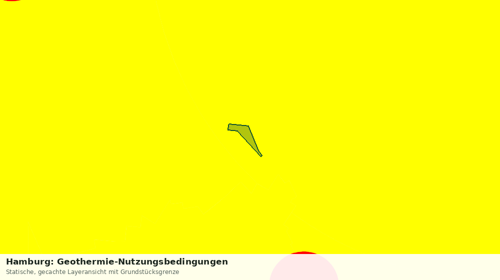 Statische Kartenansicht: Hamburg: Geothermie-Nutzungsbedingungen