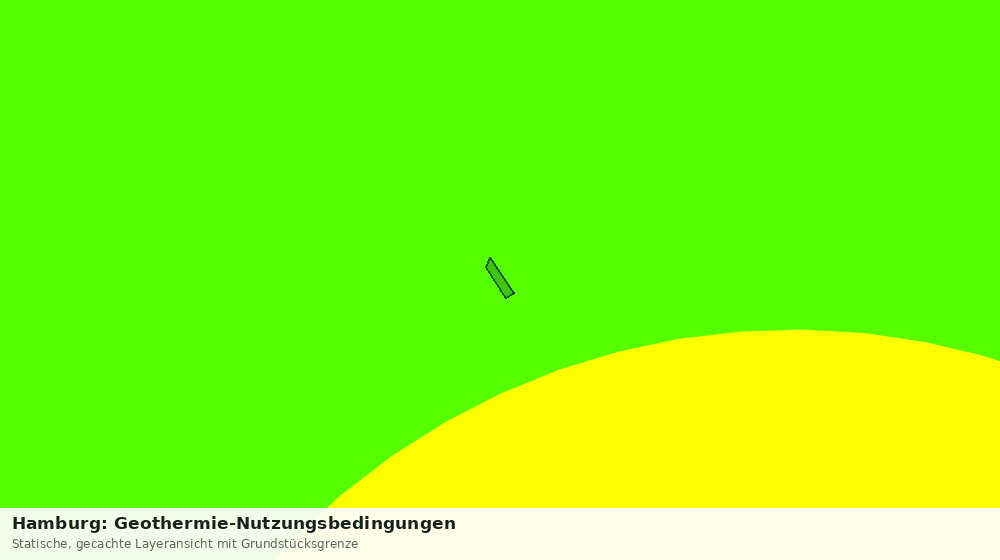 Statische Kartenansicht: Hamburg: Geothermie-Nutzungsbedingungen