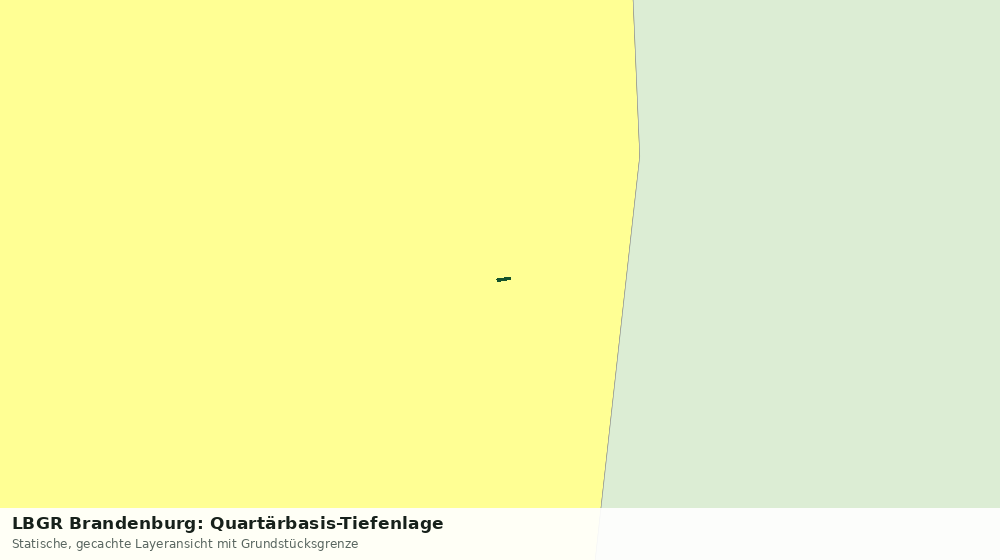 Statische Kartenansicht: LBGR Brandenburg: Quartärbasis-Tiefenlage