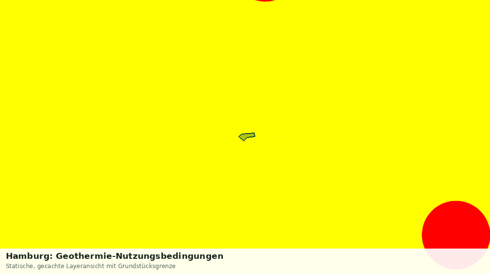 Statische Kartenansicht: Hamburg: Geothermie-Nutzungsbedingungen