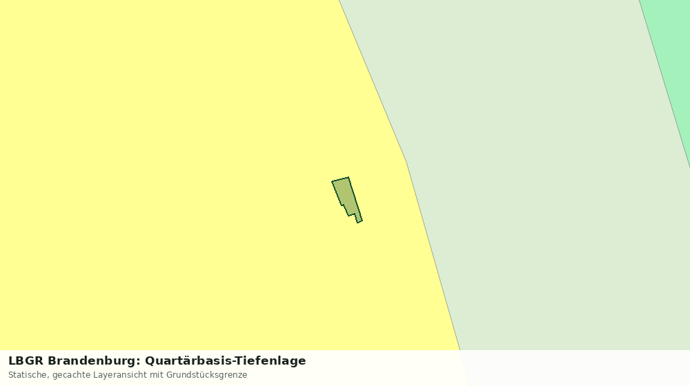 Statische Kartenansicht: LBGR Brandenburg: Quartärbasis-Tiefenlage