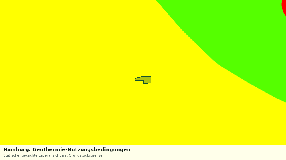 Statische Kartenansicht: Hamburg: Geothermie-Nutzungsbedingungen