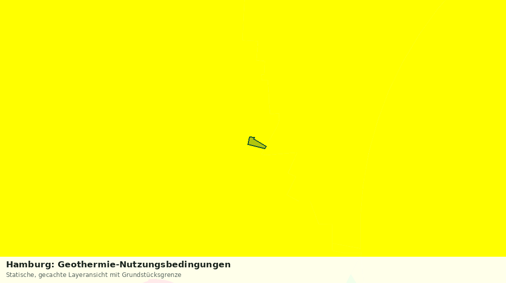 Statische Kartenansicht: Hamburg: Geothermie-Nutzungsbedingungen