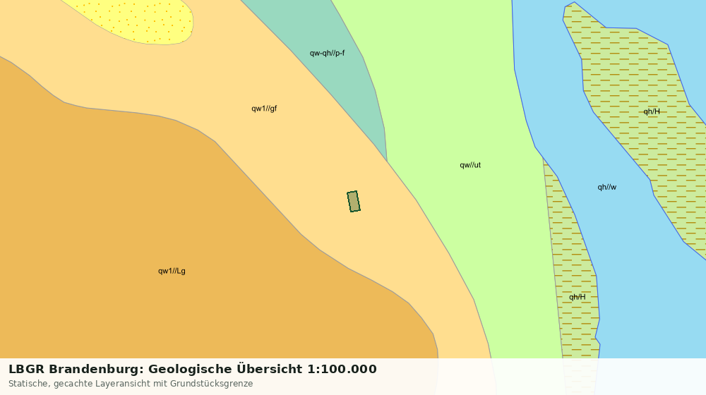 Statische Kartenansicht: LBGR Brandenburg: Geologische Übersicht 1:100.000