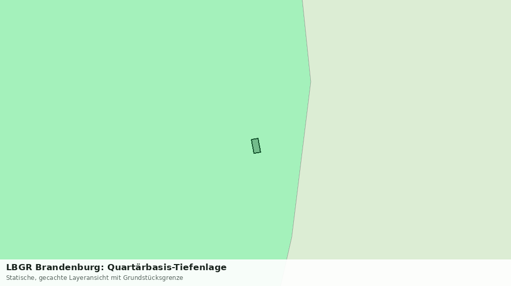 Statische Kartenansicht: LBGR Brandenburg: Quartärbasis-Tiefenlage