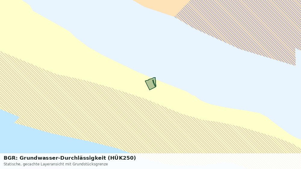 Statische Kartenansicht: BGR: Grundwasser-Durchlässigkeit (HÜK250)