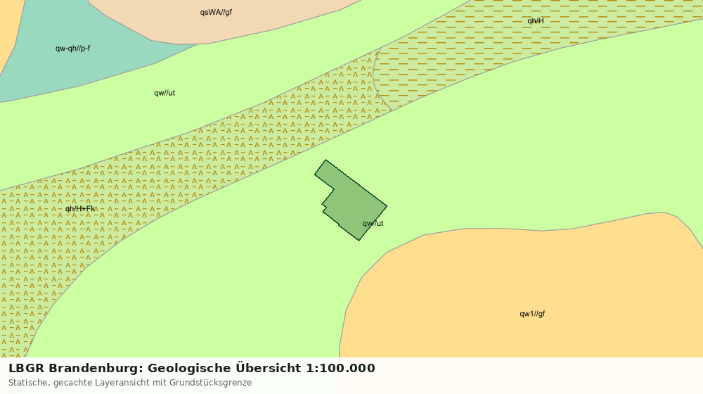 Statische Kartenansicht: LBGR Brandenburg: Geologische Übersicht 1:100.000