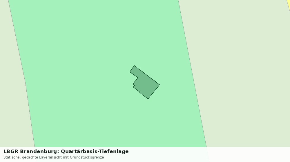 Statische Kartenansicht: LBGR Brandenburg: Quartärbasis-Tiefenlage