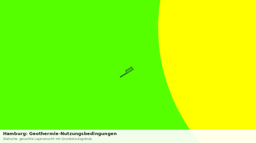 Statische Kartenansicht: Hamburg: Geothermie-Nutzungsbedingungen
