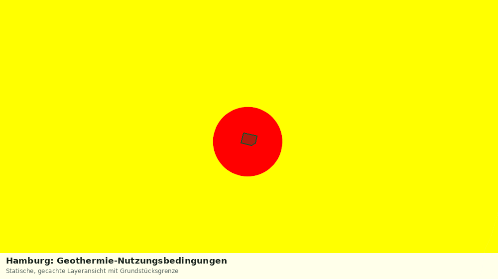 Statische Kartenansicht: Hamburg: Geothermie-Nutzungsbedingungen