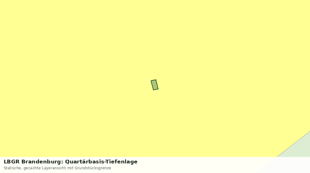 Statische Kartenansicht: LBGR Brandenburg: Quartärbasis-Tiefenlage