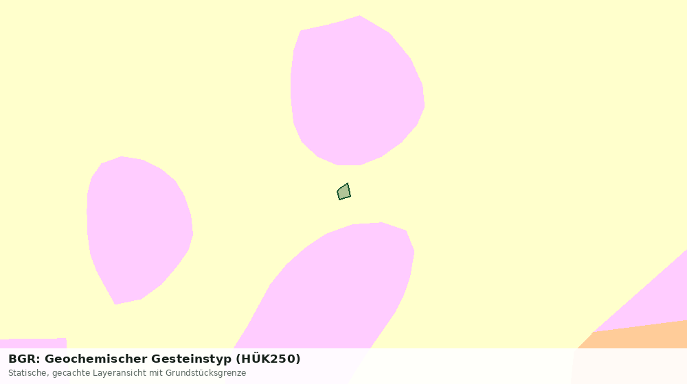 Statische Kartenansicht: BGR: Geochemischer Gesteinstyp (HÜK250)